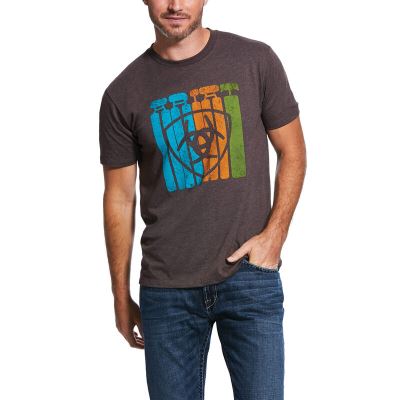 Ariat Standing Tall - T Shirts DonkerBruin Heren - 12328-547